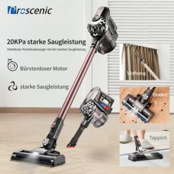 Proscenic New Vision P8 Plus Akku Staubsauger, 3-in-1 Handstaubsauger, 150W Kabeloser Staubsauger, 2,200 MAh Abnehmbarer Akku, Bis Zu 40 Minuten Laufzeit, Geeignet Für Tierhaare -Philips Haushaltsgeräte Verkaufsgeschäft a630eeca3f0ea2208f2c6a1a48b70b73