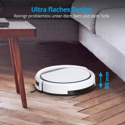 MEDION Saugroboter Mit Ladestation E32 (Modell 2021, Roboterstaubsauger Für Hartböden, Fliesen, Laminat, Tierhaar Optimiert, Direktabsaugung, Autom. Rückkehr Zur Ladestation) -Philips Haushaltsgeräte Verkaufsgeschäft a6f337579fae735b765e2cbd2a4fdc84