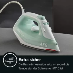 AEG DB1740 Dampfbügeleisen, Keramiksohle, 2400 Watt, Vertikaldampf, Anti-Kalk, Abschaltautomatik -Philips Haushaltsgeräte Verkaufsgeschäft ace0eb4d3a808570479e8bc15414e6cc