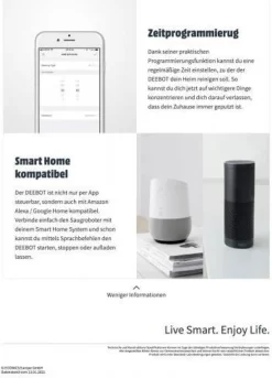 Ecovacs Deebot 605 Robotersauger Weiß -Philips Haushaltsgeräte Verkaufsgeschäft ad96d1758429698f935c2376cbc5e06a