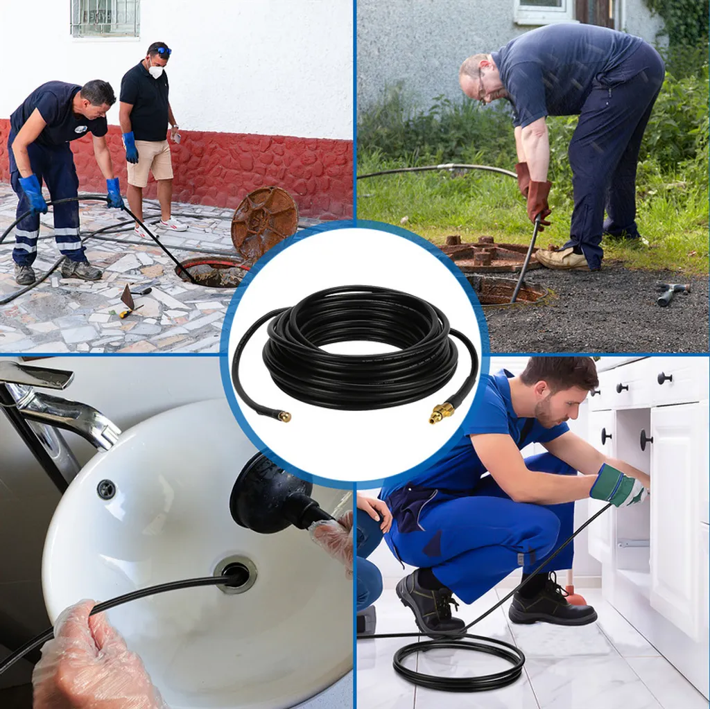 Wolketon 15m Rohrreinigungsschlauch Rohrreiniger Set Für Kärcher Kränzle K2 - K7 Hochdruckreiniger 7 Wolketon 15m Rohrreinigungsschlauch Rohrreiniger Set Für Kärcher Kränzle K2 - K7 Hochdruckreiniger – Bild 7