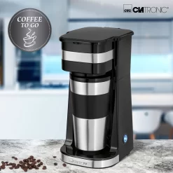 Clatronic KA 3733 Kaffeemaschine Für Coffee To Go, Inkl. 0,4 Liter Kaffeebecher Aus Edelstahl, Ideal Für Auto, Büro Und Unterwegs, Schwarz -Philips Haushaltsgeräte Verkaufsgeschäft afad1751e27a4d22948abeb37c7051db