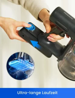 Proscenic P12 Akku Staubsauger Kabellos,33KPa/120AW Saugkraft, Vertect Light, Anti-Tangle-Rollenbürste, 6 In 1 Kabelloser Staubsauger Bis Zu 60 Min. -Philips Haushaltsgeräte Verkaufsgeschäft afb2ee5e87e7c9074aa2fc02f28d7f10