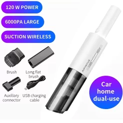 Handheld Vacuum, Car Vacuum Cleaner Cordless 6000PA High Power Small Mini Portable USB Rechargeable Hand Vacuum, For Home, Car, Narrow Spaces ,White -Philips Haushaltsgeräte Verkaufsgeschäft b79b86f67bad8efe245b7fd91a05b9dd