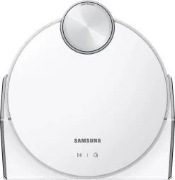 Samsung Jet Bot AI+ Saugroboter Mit Clean Station (KI Objekterkennung, WiFi, App, LED, Weiß)