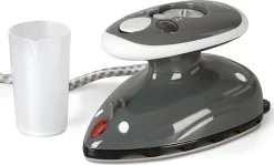 Jago® Mini Bügeleisen - Grau, 260-420 W, Antihaft Bügelsohle, Wassertank 40 Ml, 100-240 V Netzspannung Umschaltbar, Mit/ohne Dampf - Dampfbügeleisen, Reisebügeleisen -Philips Haushaltsgeräte Verkaufsgeschäft bf47bda2f8e483a235f9e472ea1bd8c5