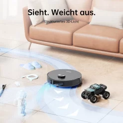 Dreame L10s Pro Saugroboter Mit Wischfunktion, Spinnwischen, Rotierenden Wischpads, 3D-Hinderniserkennung, Multi-Floor Mapping, Saugkraft 5300Pa, Hartböden, Teppiche, Tierhaare, WiFi/APP/Alexa -Philips Haushaltsgeräte Verkaufsgeschäft c1a00b4049315eaffa72c211ef174024