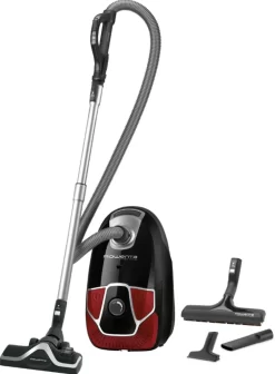 Rowenta RO6850EA X-trem PowerParkett Bodenstaubsauger Schwarz/rot/silber