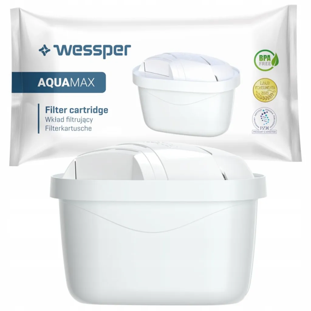 Wessper AquaMax Basic 2.5L Karaffe Filtrante + 10x Cartouche Filtrante En Blanc 4 Wessper AquaMax Basic 2.5L Karaffe Filtrante + 10x Cartouche Filtrante En Blanc – Bild 4