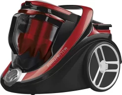 Rowenta RO7649 Silence Force Cyclonic Parkett | Beutelloser Staubsauger | Vacuum-Cleaner | Sehr Leise | 2,5L Staubvolumen | Tierhaar | Auto | Schwarz/Rot