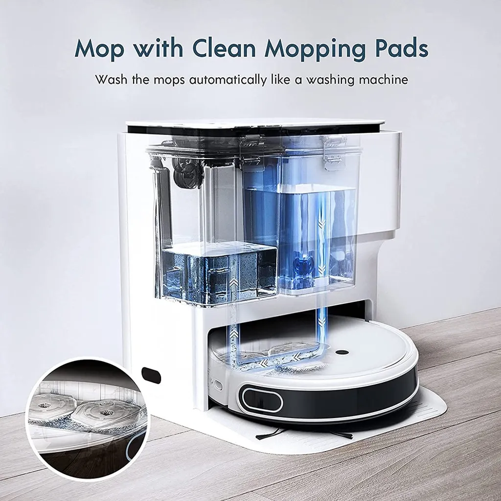 Yeedi Mop Station 2-in-1 Wischroboter, Mopp- Und Saugroboter, Automatisch Waschen Von Mopps, Druckbeaufschlagte Mopps, 2500 Pa, Visuelle Navigation, Teppicherkennung 7 Yeedi Mop Station 2-in-1 Wischroboter, Mopp- Und Saugroboter, Automatisch Waschen Von Mopps, Druckbeaufschlagte Mopps, 2500 Pa, Visuelle Navigation, Teppicherkennung – Bild 7