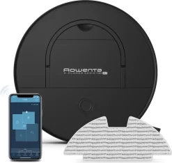 Rowenta X-Plorer RR9075WH, Beutellos, Schwarz, Rund, 3 Rad/Räder, 0,5 L, 60 DB