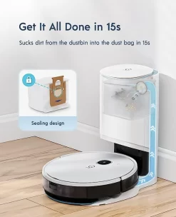 Yeedi Vac Hybrid Saugroboter Mit Absaugstation, 2500Pa Saugstärke Mit Wischfunktion, Teppicherkennung, Raumkarte, Sperrzone, 7,7 Cm Ultradünn -Philips Haushaltsgeräte Verkaufsgeschäft cc8925bb5a4d8b4c7a75a4a026bf3b92