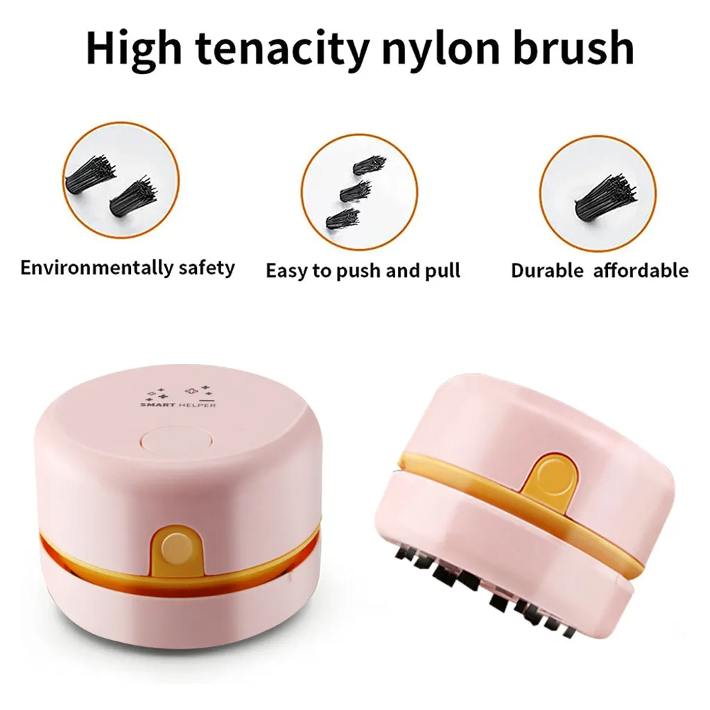 Desktop-Staubsauger USB Aufladbar Einstellbare Saugkraft Mini Tisch Staubsammler Für Tastatur Home Office ,Pink 7 Desktop-Staubsauger USB Aufladbar Einstellbare Saugkraft Mini Tisch Staubsammler Für Tastatur Home Office ,Pink – Bild 7