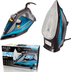 Adler Ad 5032 Bügeleisen Trockenbügeleisen Keramiksohle Schwarz, Blau, Grau 2400 W -Philips Haushaltsgeräte Verkaufsgeschäft ce4cf23ccc19354ef01e0cf446c7439a