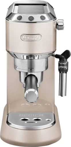De'Longhi Delonghi Kaffeemaschine Dedica Metallics EC785.BG Pumpendruck 15 Bar, Eingebauter Milchaufschäumer, Manuell, 1300 W, Beige -Philips Haushaltsgeräte Verkaufsgeschäft ce6b5db4abc574c1ce26d93e4cfa41b5