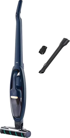 AEG QX7-1-P5IB 2in1 Akku-Staubsauger (Schlanke Bauform, Power-Softrolle, Besonders Effektiv Auf Hartböden, Bis Zu 50 Min Laufzeit, 21,6 Volt, Inkl. Zubehör