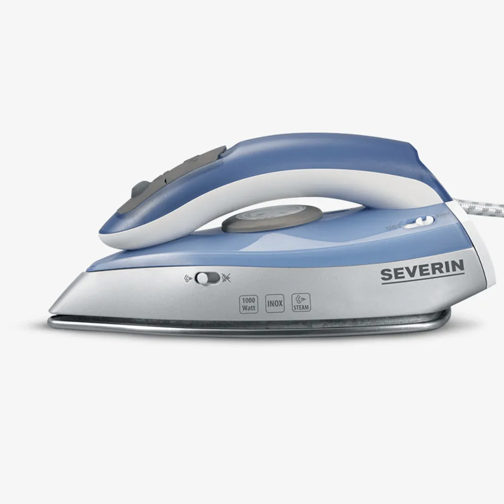 SEVERIN Reise-Dampfbügeleisen BA 3234 Silber / Blau 14 SEVERIN Reise-Dampfbügeleisen BA 3234 Silber / Blau – Bild 14