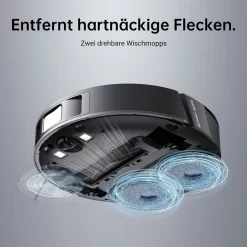 Dreame L10s Pro Saugroboter Mit Wischfunktion, Spinnwischen, Rotierenden Wischpads, 3D-Hinderniserkennung, Multi-Floor Mapping, Saugkraft 5300Pa, Hartböden, Teppiche, Tierhaare, WiFi/APP/Alexa -Philips Haushaltsgeräte Verkaufsgeschäft d445d1fa821912ce48a4826ac615a6a1