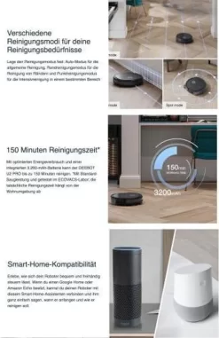 ECOVACS Saugroboter DEEBOT U2 PRO, 2-in-1 Saug- Und Wischroboter, Ideal Für Haustierbesitzer -Philips Haushaltsgeräte Verkaufsgeschäft d5222fddca9b6329480771008e5eefcc