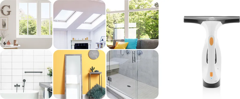 ETA FINESTRO Dampf Fensterreiniger ETA32629000, Fensterreiniger Finestro Für Fenster, Dachfenster, Spiegel, Keramischen Belag, Pflaster Und Duschecken, Li-ion Akku 4 ETA FINESTRO Dampf Fensterreiniger ETA32629000, Fensterreiniger Finestro Für Fenster, Dachfenster, Spiegel, Keramischen Belag, Pflaster Und Duschecken, Li-ion Akku – Bild 4