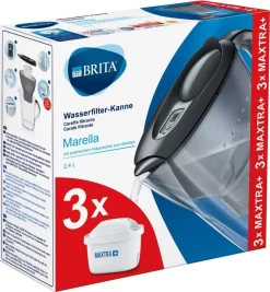 Brita Fill & Enjoy Starterpaket Marella Cool, Gesamtvolumen 2,4 L (gefiltertes Wasser 1,4 L), Incl. 3 Kartuschen MAXTRA+ , Farbe Anthrazit -Philips Haushaltsgeräte Verkaufsgeschäft d73298fe187581d8b788911f3ba0b1b3