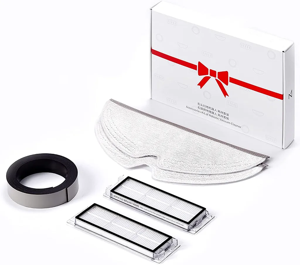 Original Roborock Zubehörset,mit 1*Magnetband, 2*HEPA Filter Und 2*Wischmopp Für Staubsauger Der S6, S5 Und E Serie 1 Original Roborock Zubehörset,mit 1*Magnetband, 2*HEPA Filter Und 2*Wischmopp Für Staubsauger Der S6, S5 Und E Serie