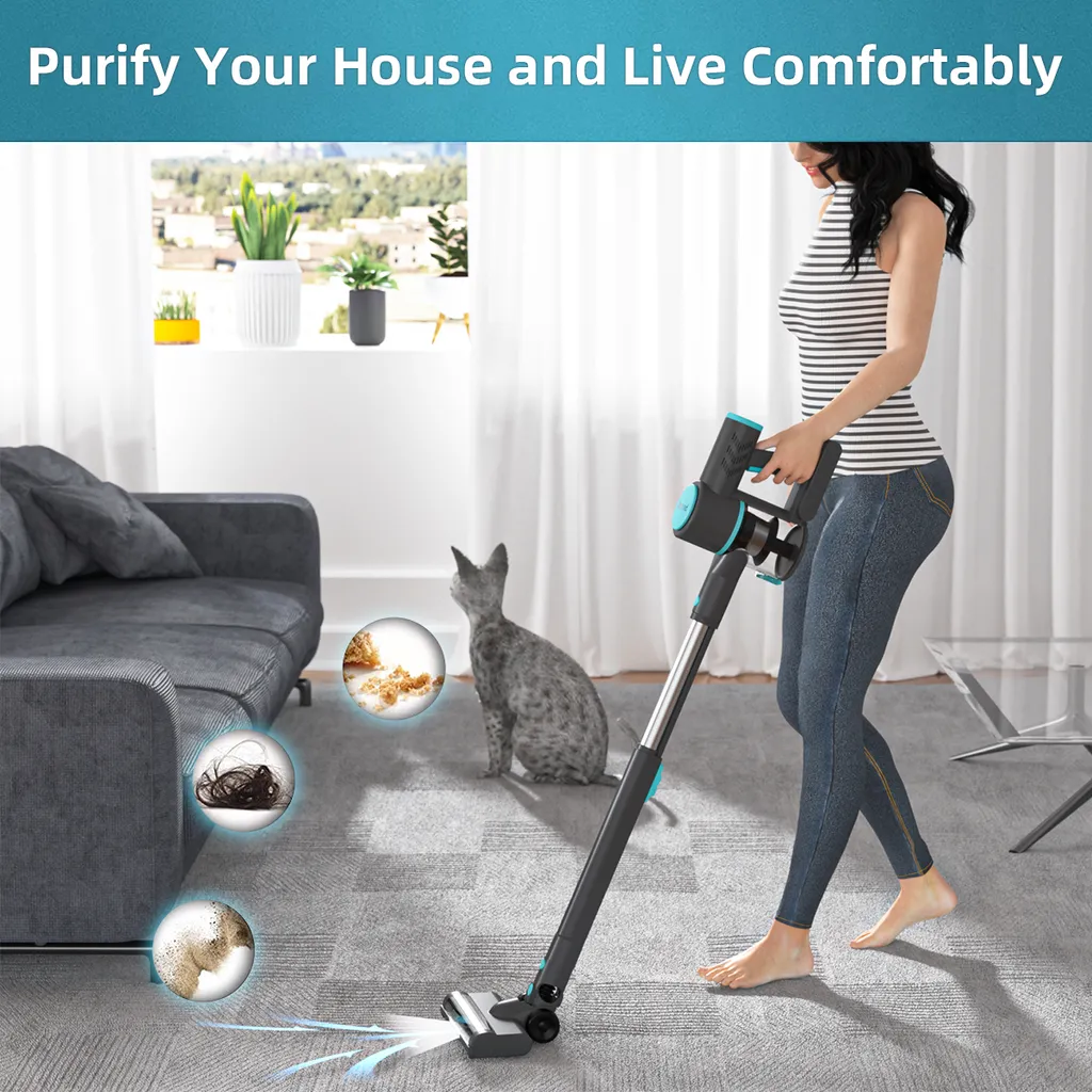 OSMOND 160W 12KPa Akku Handstaubsauger 3in1 Staubsauger Beutellos Kabellos 4 OSMOND 160W 12KPa Akku Handstaubsauger 3in1 Staubsauger Beutellos Kabellos – Bild 4