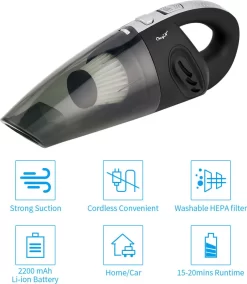 CkeyiN Akku-Handstaubsauger, Wiederaufladbarer, Leistungsstarker Zyklon-Nass-Trocken-Sauger Für Die Reinigung Von Tierhaaren, Staub Und Kies -Philips Haushaltsgeräte Verkaufsgeschäft dbbdfeebccf0fbcfa976085f4a93f460