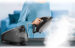 Tefal Express Easy SV6140 Dampferzeuger Bügeleisen Bis Zu 30% * Weniger Zeit Zum Bügeln Efficint Perfekte Ergebnisse Leistungsstarker Dampfstoß Autonomie Vielseitig Anti-Scale Große -Philips Haushaltsgeräte Verkaufsgeschäft dda15589bbbba9f5f5c2bf056fbc141c