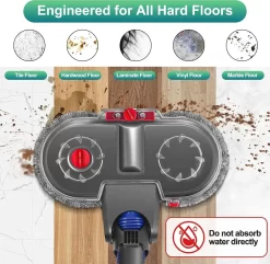 Elektrischer Wischaufsatz Für Dyson V11 V10 V8 V7 V15 Staubsauger, Wischmopp Aufsatz Set Mit 6 Mopppads Und Abnehmbarer Wassertank -Philips Haushaltsgeräte Verkaufsgeschäft dea46b5a519f19ffc09290a2b783ee3d