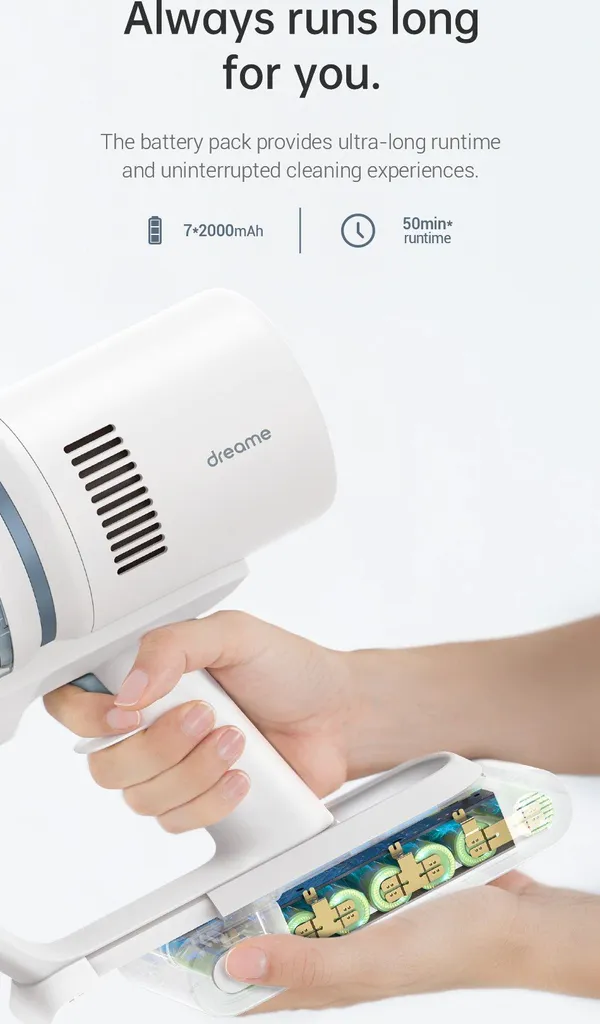 Dreame P10 Kabelloser Handstaubsauger - 22000Pa - 60min Autonomie - 120k RPM 7 Dreame P10 Kabelloser Handstaubsauger - 22000Pa - 60min Autonomie - 120k RPM – Bild 7
