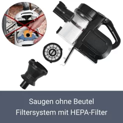 Juskys 2in1 Handstaubsauger & Akku Staubsauger - Beutellos & Kabellos – Bis 55 Min Laufzeit - Lithium-Ionen Akku, Wandhalterung & Ladestation – Schwarz -Philips Haushaltsgeräte Verkaufsgeschäft e045ea09a808dd90a718623cd9bae48f