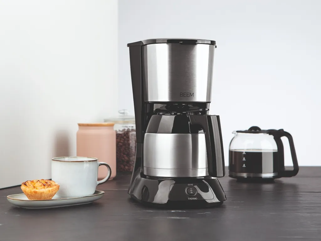 Kaffeemaschine Filter Kaffeemaschine 10 Tassen Thermoskanne Edelstahl Glaskanne 14 Kaffeemaschine Filter Kaffeemaschine 10 Tassen Thermoskanne Edelstahl Glaskanne – Bild 14