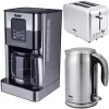 Fakir Frühstück-Set Bestehend Aus Aroma Grande Kaffeemaschine, Adell Wasserkocher, Calypso Toaster, Edelstahl