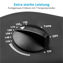 MEDION MD 18084 Fritteuse (2.000 Watt, 3L Ölbehälter, Hochwertiges Edelstahlgehäuse, Temperatureinstellung Bis 190° C) Silber -Philips Haushaltsgeräte Verkaufsgeschäft f30a7718e5315c5d2a6787b6ef1a373c