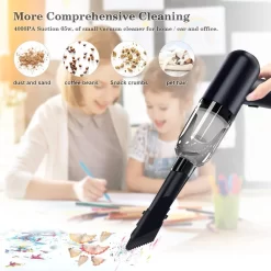 Tastaturreiniger, Mini-Vakuum Für Schreibtisch, Kabelloser Computer-Staubsauger, Wiederaufladbar Für Die Reinigung Von Haaren, Krümeln Für Desktop, Klavier, Autoinnenraum Und Nähmaschine ,Black -Philips Haushaltsgeräte Verkaufsgeschäft f75b17ec2ae808327ed830a50dd9464e