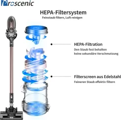 Proscenic New Vision P8 Plus Akku Staubsauger, 3-in-1 Handstaubsauger, 150W Kabeloser Staubsauger, 2,200 MAh Abnehmbarer Akku, Bis Zu 40 Minuten Laufzeit, Geeignet Für Tierhaare -Philips Haushaltsgeräte Verkaufsgeschäft f8c662d9dd10f3e0cdf2303986bbb00c