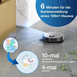 Ecovacs Deebot X1 Omni Saugroboter Wischfunktion Kamera 4 Reinigungsstufen 0,4 L -Philips Haushaltsgeräte Verkaufsgeschäft fa922ceb703dc730156ec7edfe8c921b
