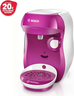Bosch TASSIMO HAPPY Wild Purple +20 € Gutschein 1400 Watt 0,7 Liter Wassertank -Philips Haushaltsgeräte Verkaufsgeschäft fd1a01907953b86199fdb209885b60ff
