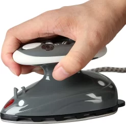 Jago® Mini Bügeleisen - Grau, 260-420 W, Antihaft Bügelsohle, Wassertank 40 Ml, 100-240 V Netzspannung Umschaltbar, Mit/ohne Dampf - Dampfbügeleisen, Reisebügeleisen -Philips Haushaltsgeräte Verkaufsgeschäft fe32fe6a5aa28160bfe08badd79705a3