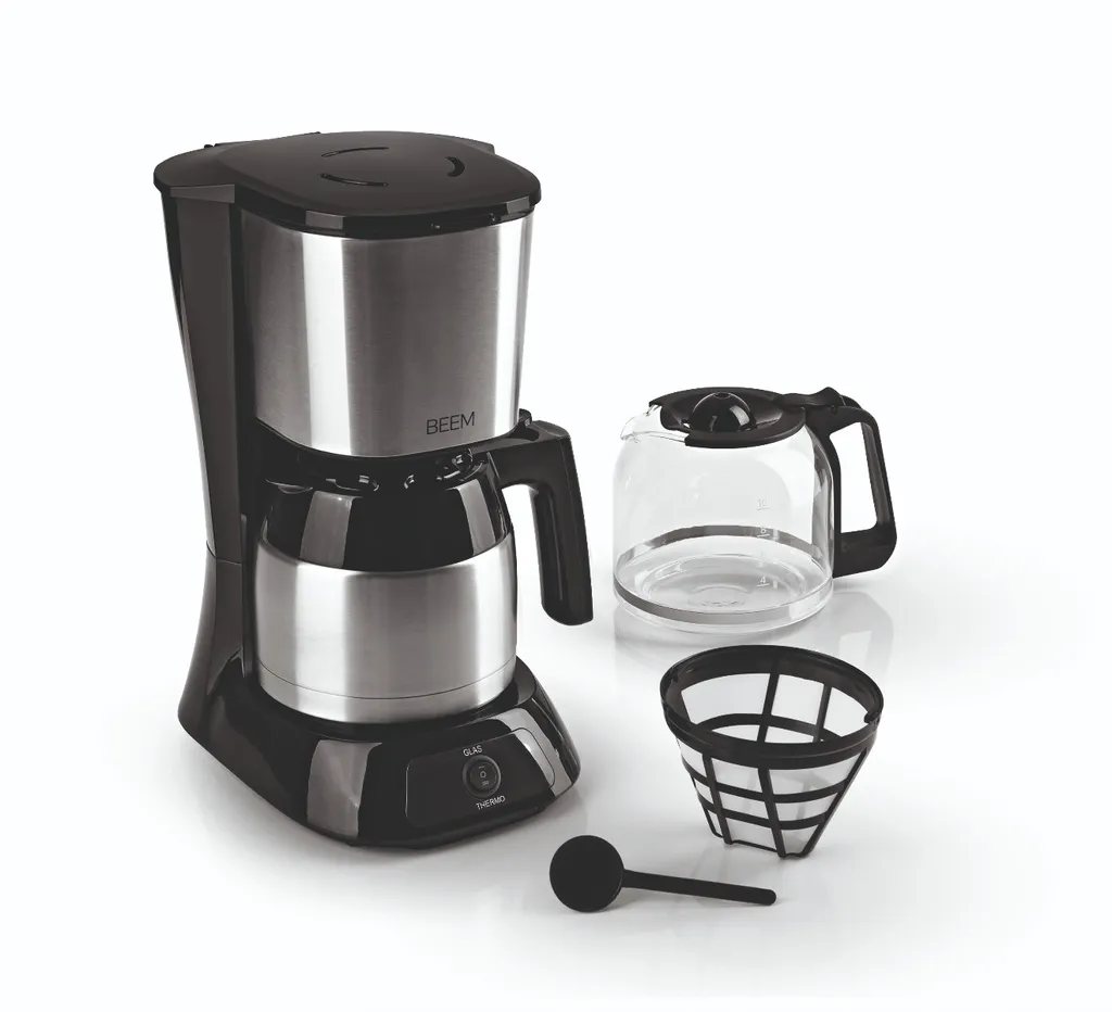 Kaffeemaschine Filter Kaffeemaschine 10 Tassen Thermoskanne Edelstahl Glaskanne 12 Kaffeemaschine Filter Kaffeemaschine 10 Tassen Thermoskanne Edelstahl Glaskanne – Bild 12